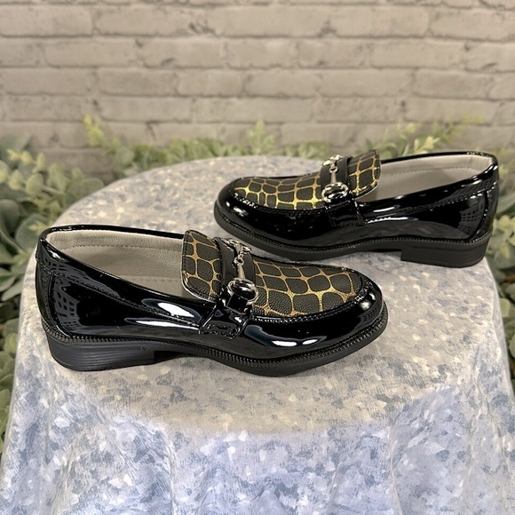 Just One Sight - Black Patent Round Toe Dress Bit Loafer Little Boys 8.5M🖤NWOT - Picture 5 of 10